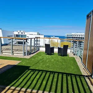 Apartamentyprzymorzu Olympic Park Z Prywatnym Tarasem Z Widokiem Na Morze Apartament